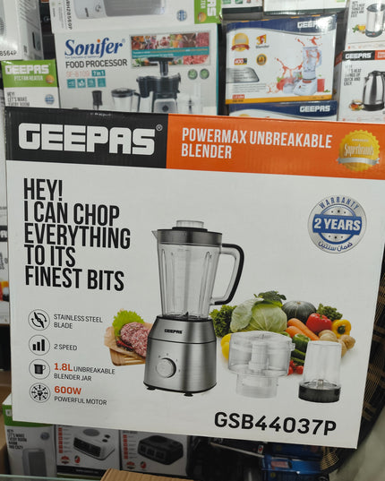Geepas 3 in 1 unbreakable blender set GSB 44037