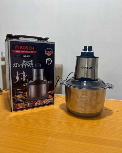 Germany Lot Bosch Electric Meat Chopper With SS 6Blades 2 Speeds Level