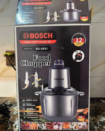 Germany Lot Bosch Electric Meat Chopper With SS 6Blades 2 Speeds Level