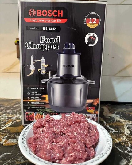 Germany Lot Bosch Electric Meat Chopper With SS 6Blades 2 Speeds Level
