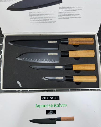 ZILLINGER Japanese Knife Set - 4 Pcs