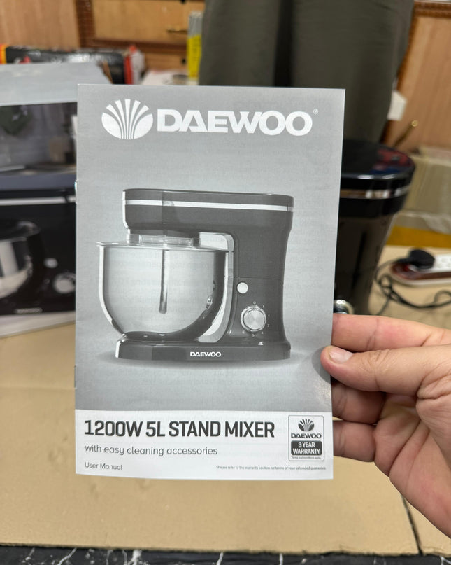 UK lot DAEWOO 5l stand mixer 1200watt