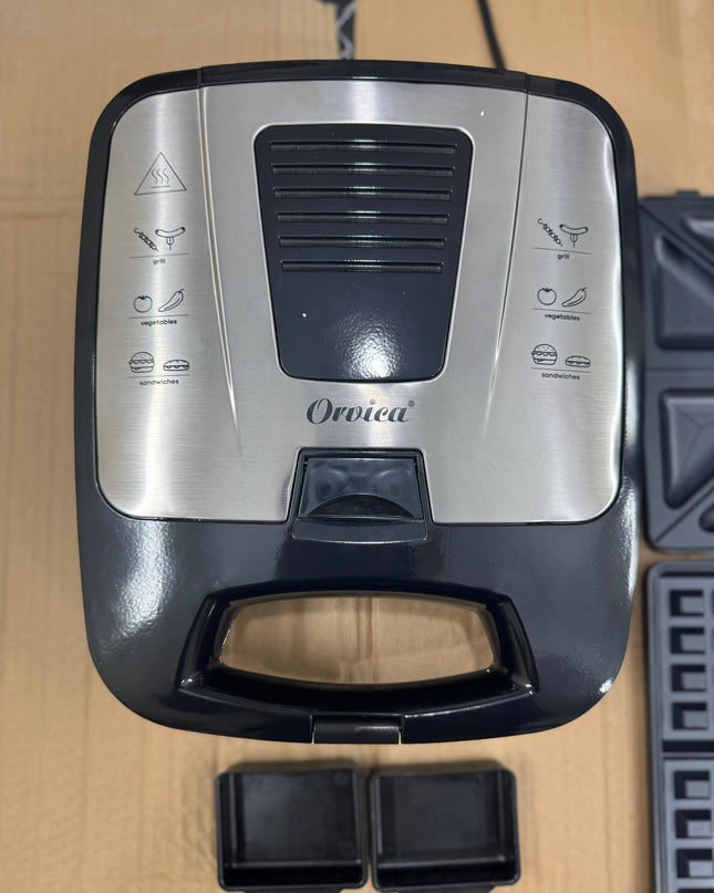 Orvica 3 in 1 large size sandwich maker set
