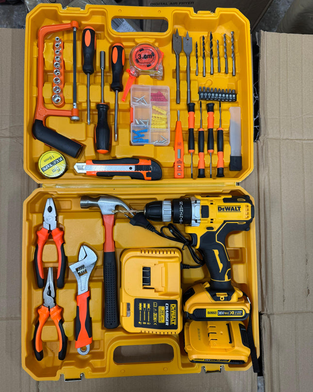 DeWalt commercial use 117 pcs drill machine set 36V