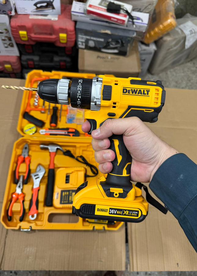 DeWalt commercial use 117 pcs drill machine set 36V