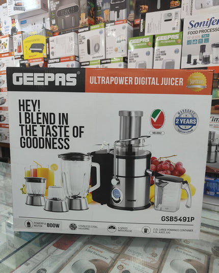 Geepas Ultrapower digital 4 in 1 juicer blender