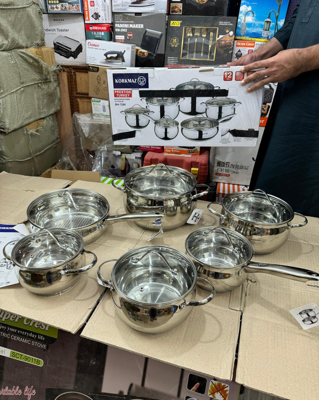 Korkmaz 12 Pcs Cookware Set BH-7290