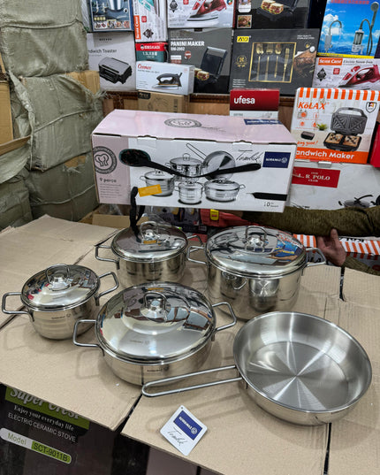 Korkmaz Tombik 9pcs Cookware Set