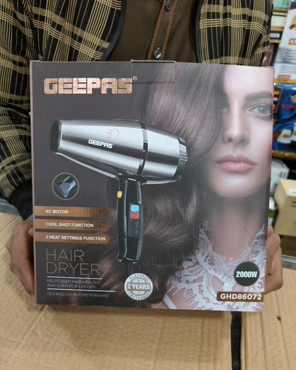 GEEPAS professional steel hair dryer  GHD 86072
