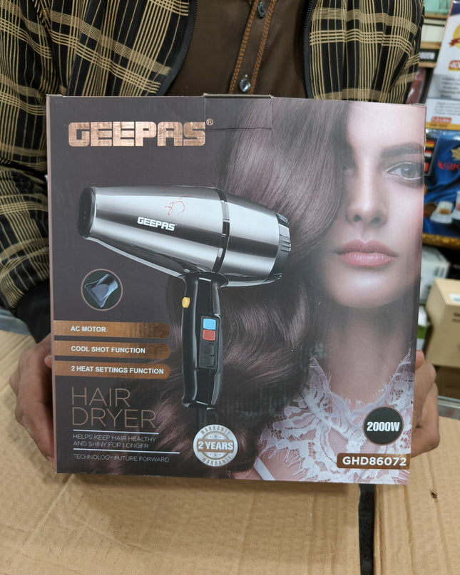 GEEPAS professional steel hair dryer  GHD 86072