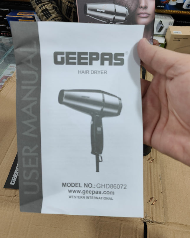 GEEPAS professional steel hair dryer  GHD 86072