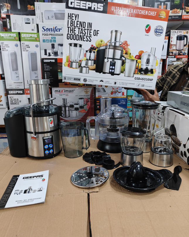 Geepas kitchen master food factory juicer blender GSB 46016NP