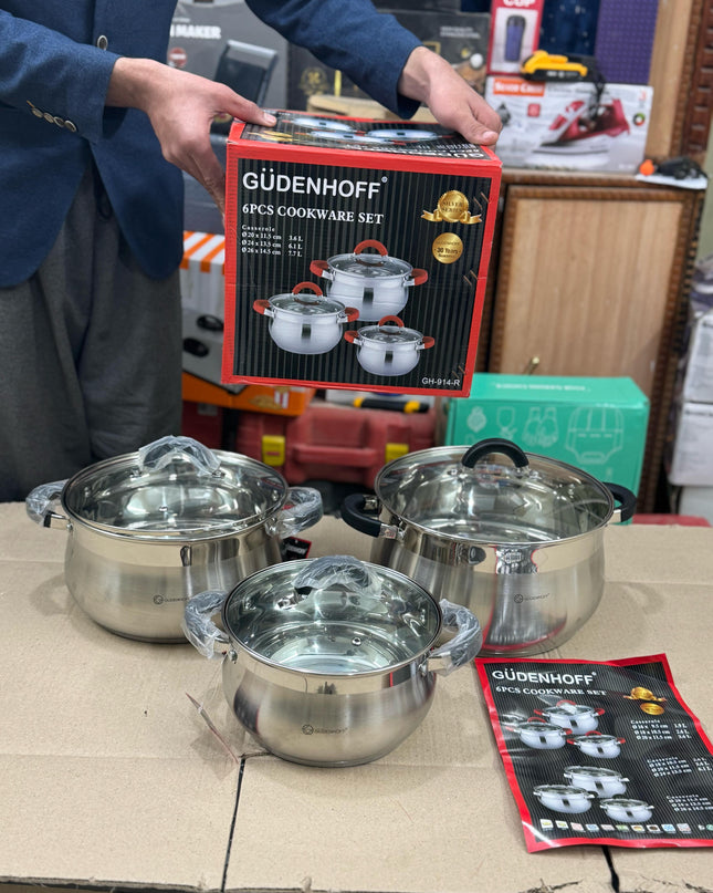 lot imported 6 pieces cookware set