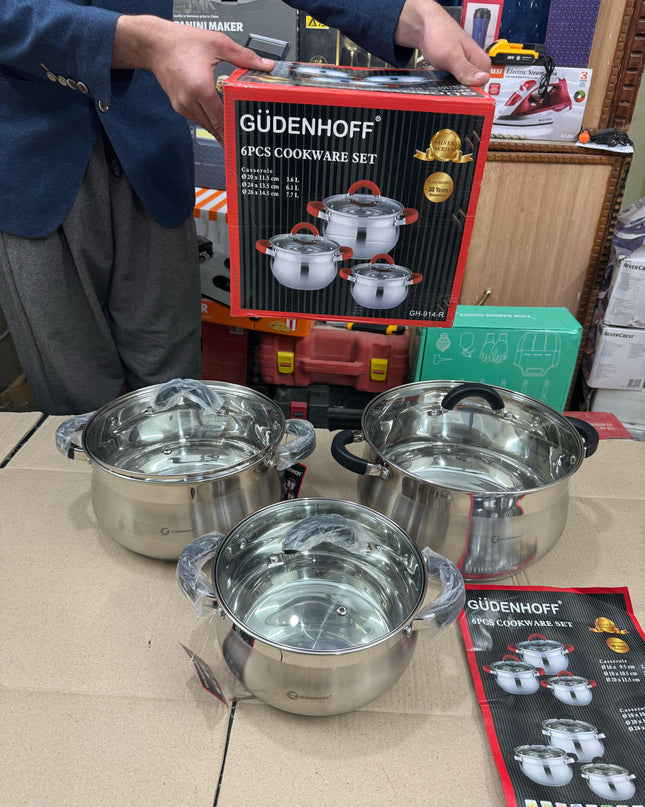 lot imported 6 pieces cookware set