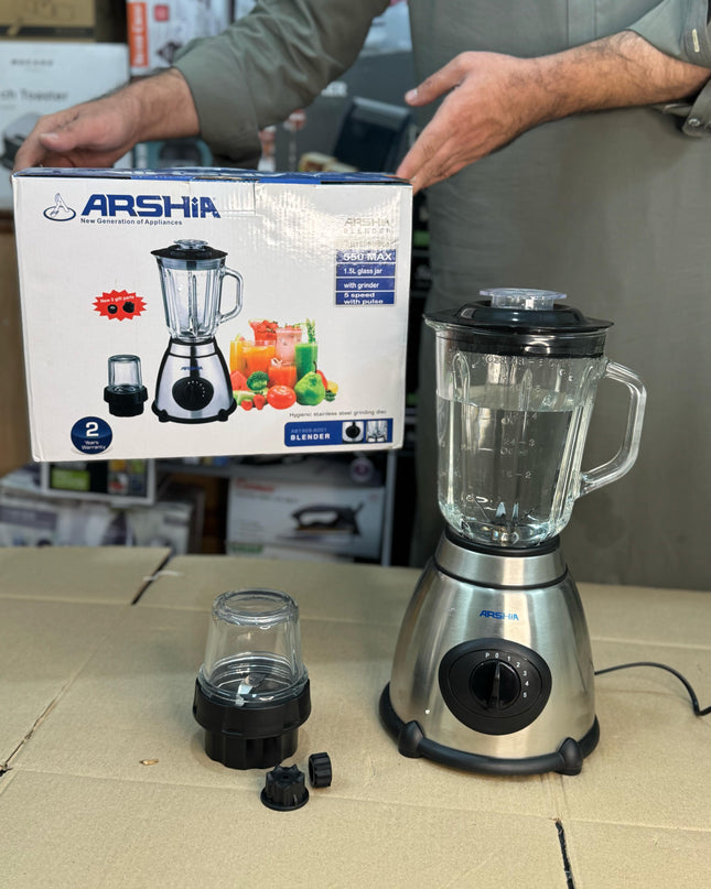 ARSHIA Germany 2 in 1 blender grinder