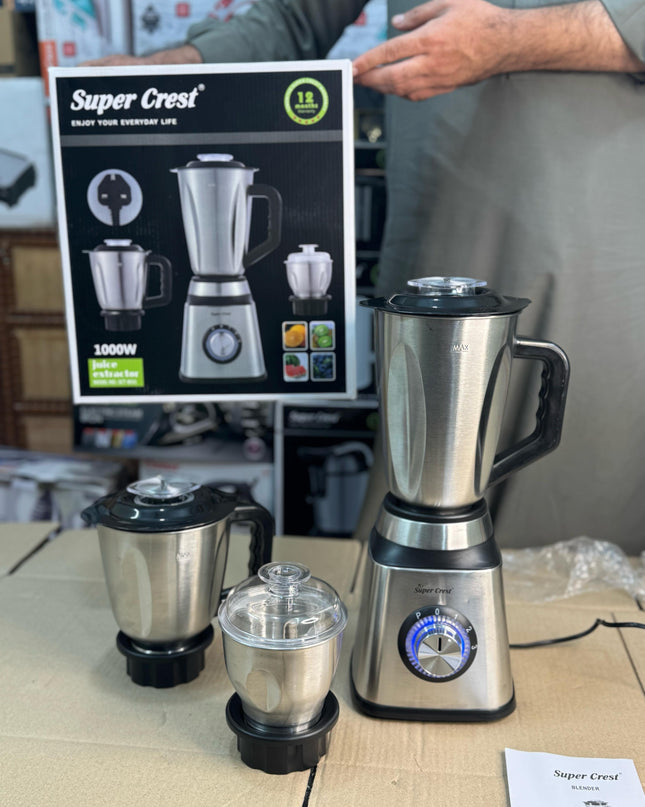 Germany super crest 3 in 1 stainless steel blender