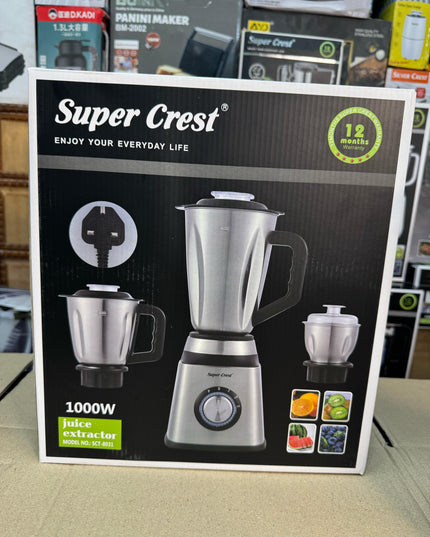 Germany super crest 3 in 1 stainless steel blender