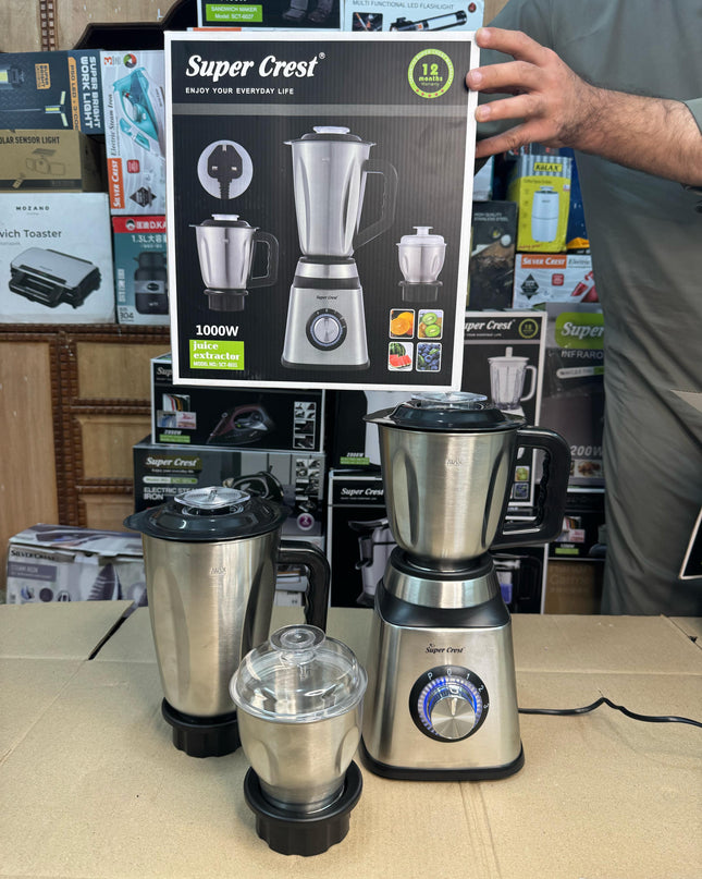 Germany super crest 3 in 1 stainless steel blender