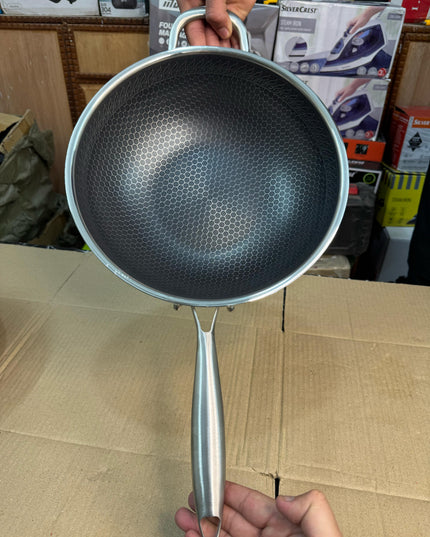 32cm Germany lesser honeycomb fry pan & handi