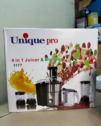 unique pro 4 in 1 juicer blender grinder