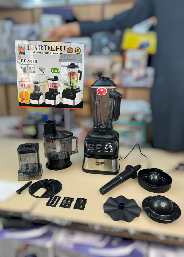 Bardefu 6 in 1  1 2.5L Multipurpose Blender - 5070 German Lot