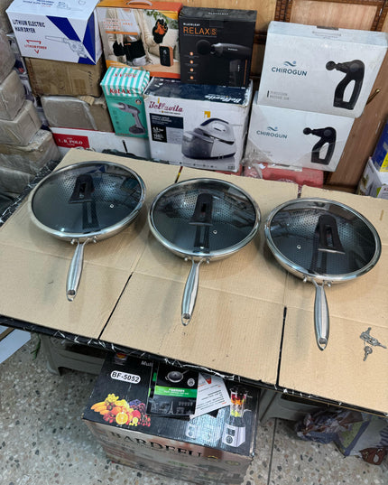 Germany handi craft honeycomb deep fry pan