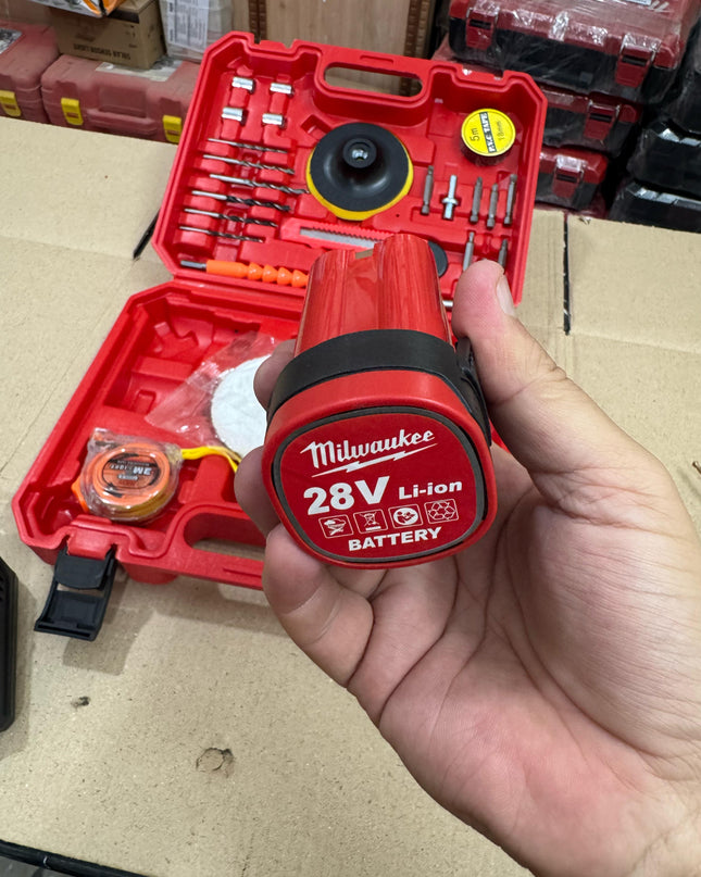 Milwakee Brushless 28V Drill machine with Toolkit