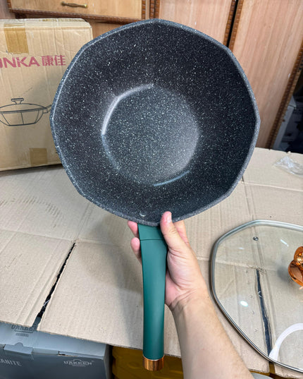 konka 32cm  granite deep frypan