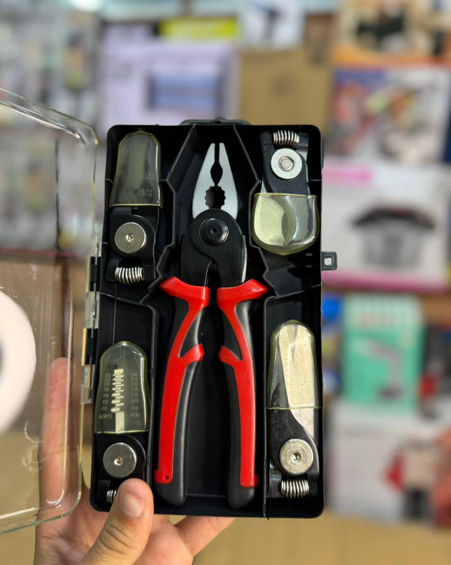 5 in 1 Multifunctional Pliers Interchangeable Head Set Steel Wire Pliers Set