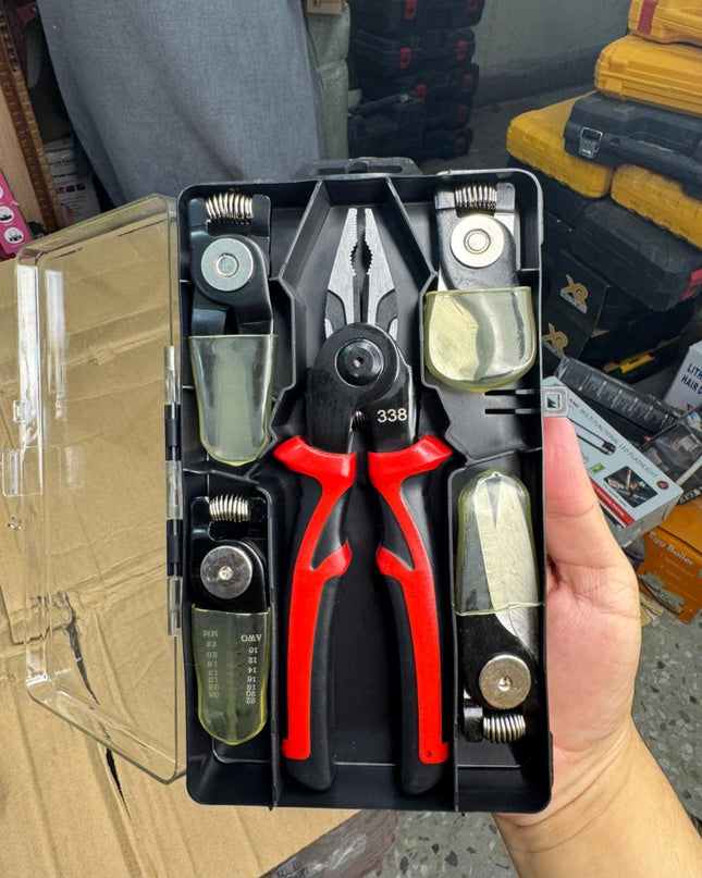 5 in 1 Multifunctional Pliers Interchangeable Head Set Steel Wire Pliers Set