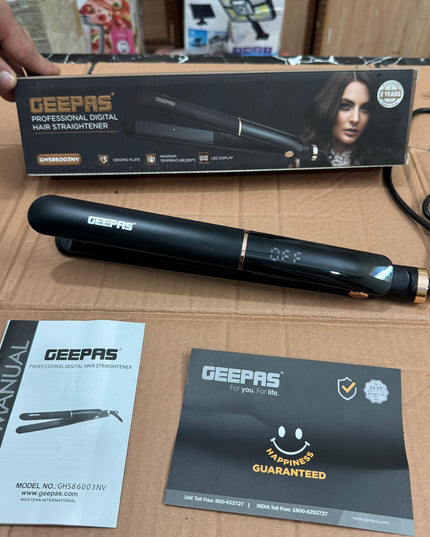 Geepas professional digital  hair straightener GHS 86003nv