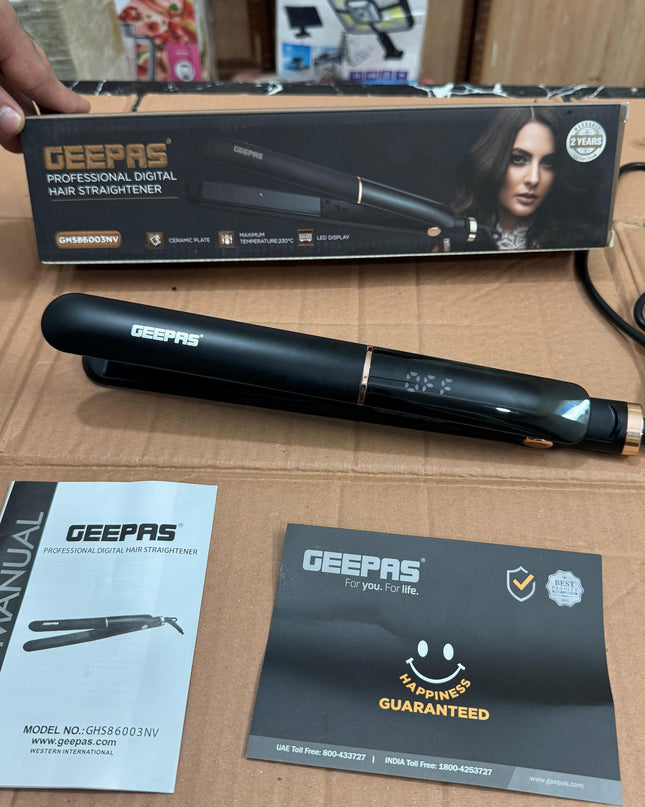 Geepas professional digital  hair straightener GHS 86003nv