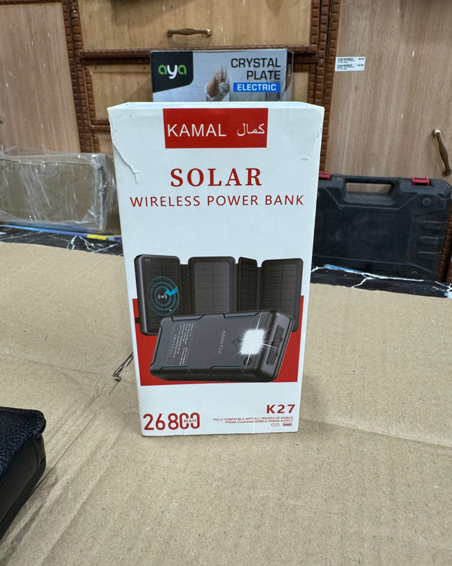 Solar Plate Power Bank (26800) MAH