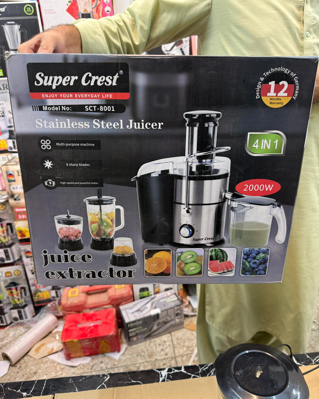 super crest 4 in 1 juicer blender set