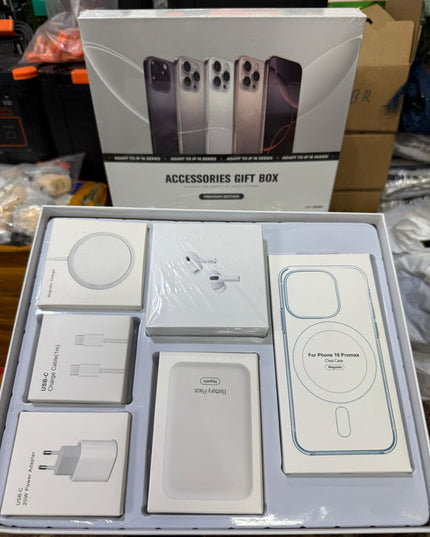 Ultimate 6-in-1 iPhone 16 Series Gift Box – MagSafe Power Bank, AirPods Pro 2 & More