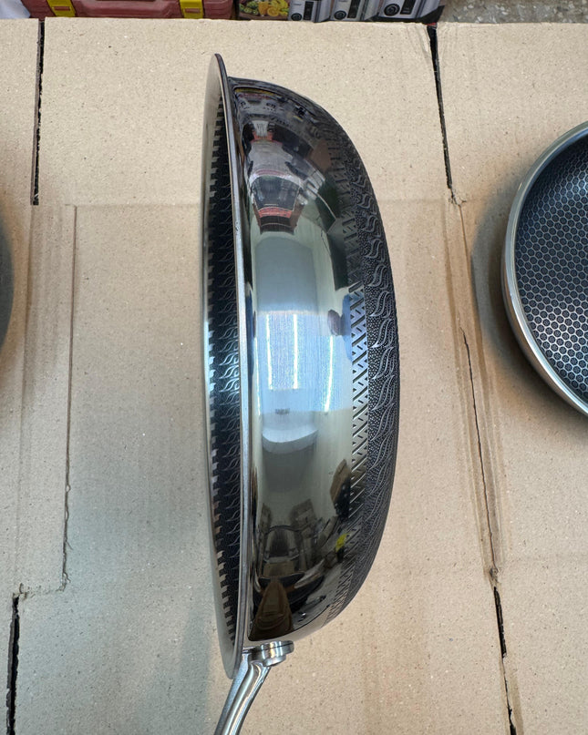 honeycomb lesser flate fry pan