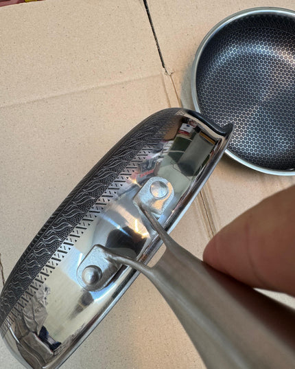 honeycomb lesser flate fry pan
