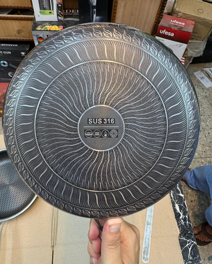 honeycomb lesser flate fry pan
