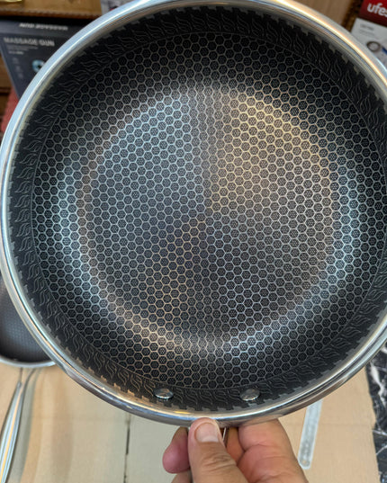 honeycomb lesser flate fry pan