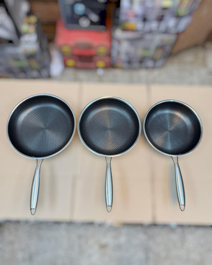 honeycomb lesser flate fry pan