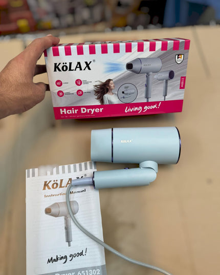 Kolax professional foldable hair dryer 2100w