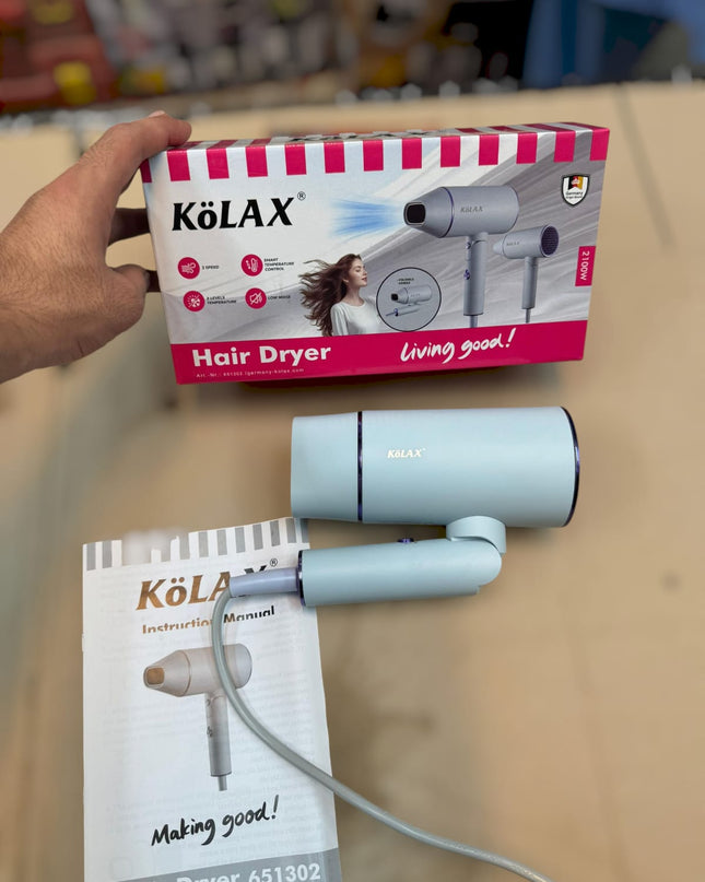 Kolax professional foldable hair dryer 2100w