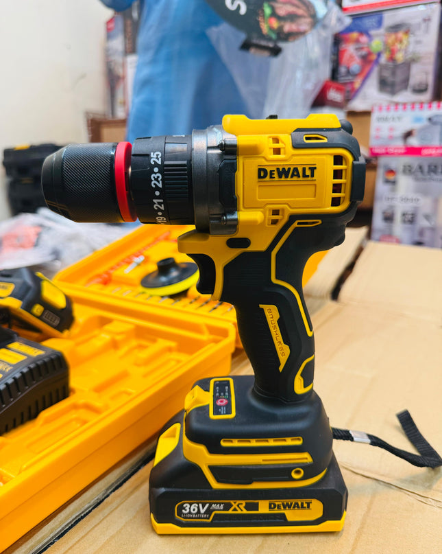 Dewalt commercial brushless drill machine 36v 30 pieces