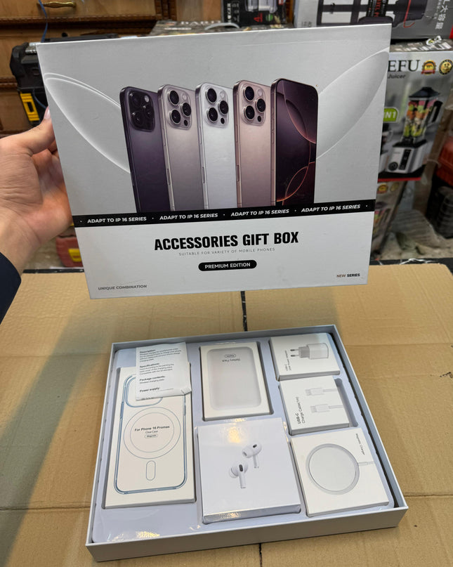 Ultimate 6-in-1 iPhone 16 Series Gift Box – MagSafe Power Bank, AirPods Pro 2 & More