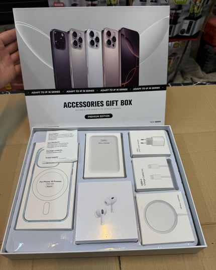 Ultimate 6-in-1 iPhone 16 Series Gift Box – MagSafe Power Bank, AirPods Pro 2 & More
