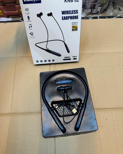 KAMAL KNB 02 Wireless Sports Neckband EARPHONE Extra Battery Compatible with Android/iOS