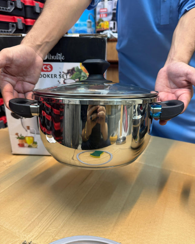 Tefal 3 in 1 pressure cooker set 7+5 L