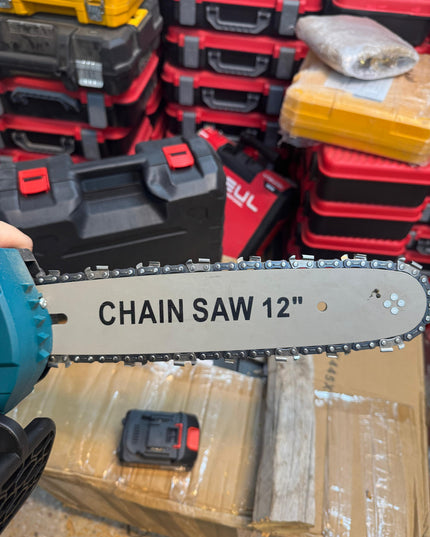 Amazon lot Rechargeable 298v 12inch chainsaw with double battery