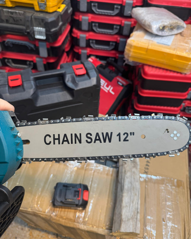 Amazon lot Rechargeable 298v 12inch chainsaw with double battery