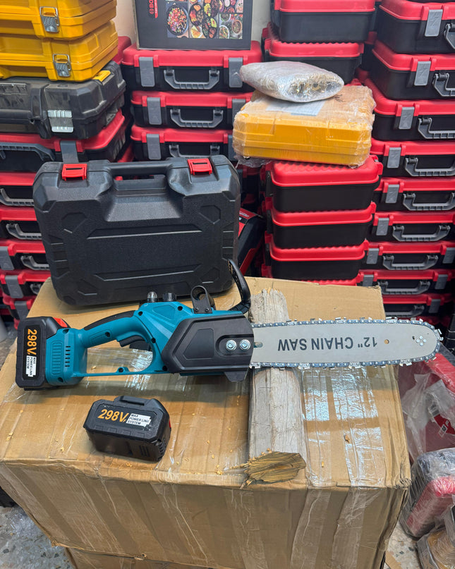Amazon lot Rechargeable 298v 12inch chainsaw with double battery